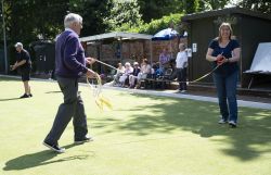 Entertainment provided by Alan and Debbie with their version of the Ribbon Dance. Alan & Debbie